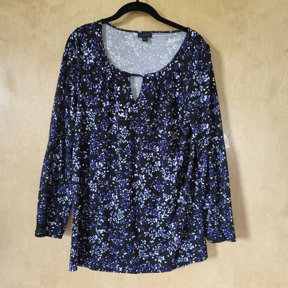 J. Jill Stretchy Floral Tunic Size Large